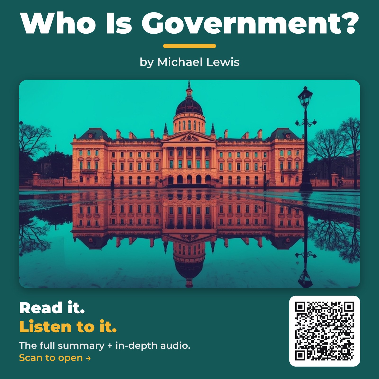 Who Is Government? — by Michael Lewis