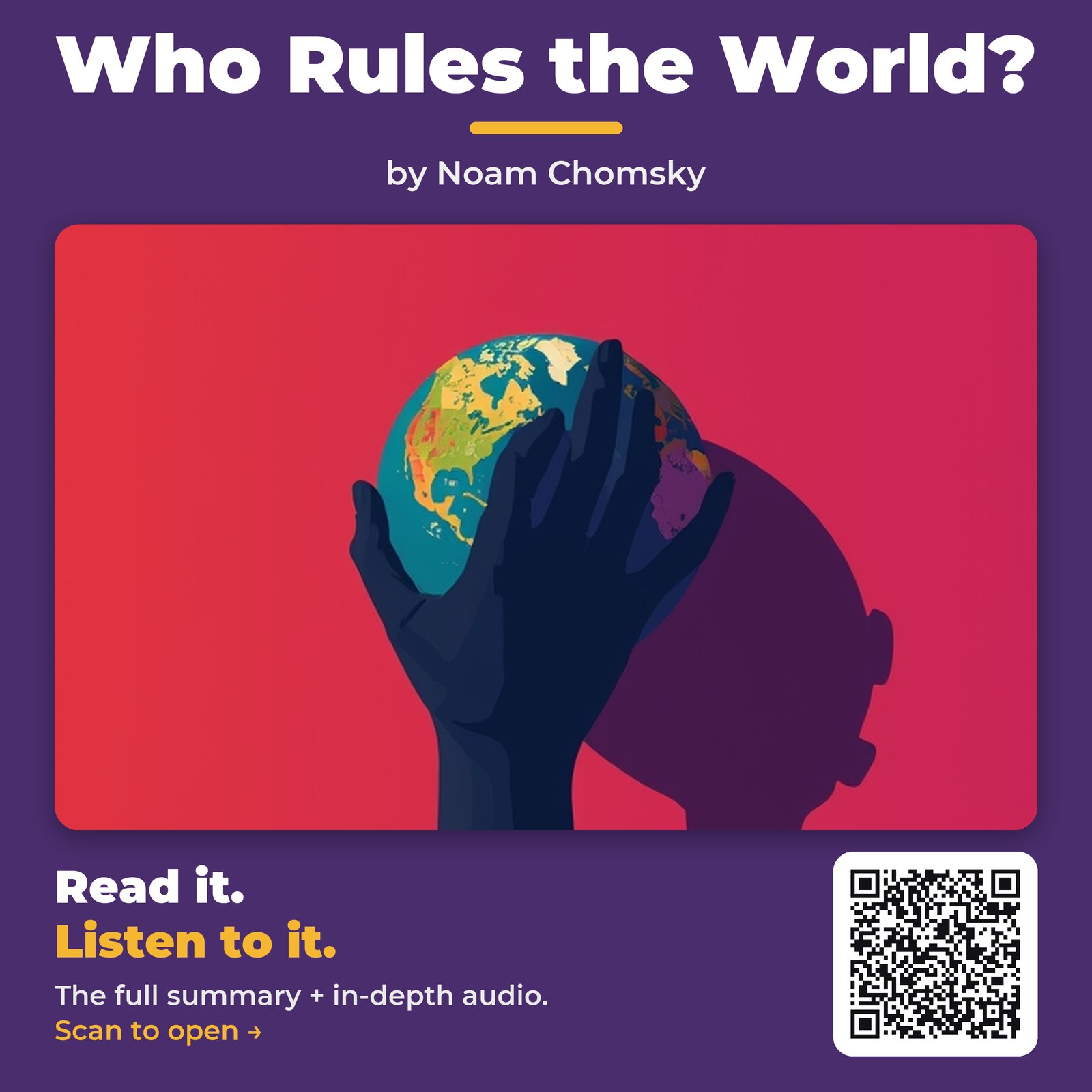 Who Rules the World? — by Noam Chomsky