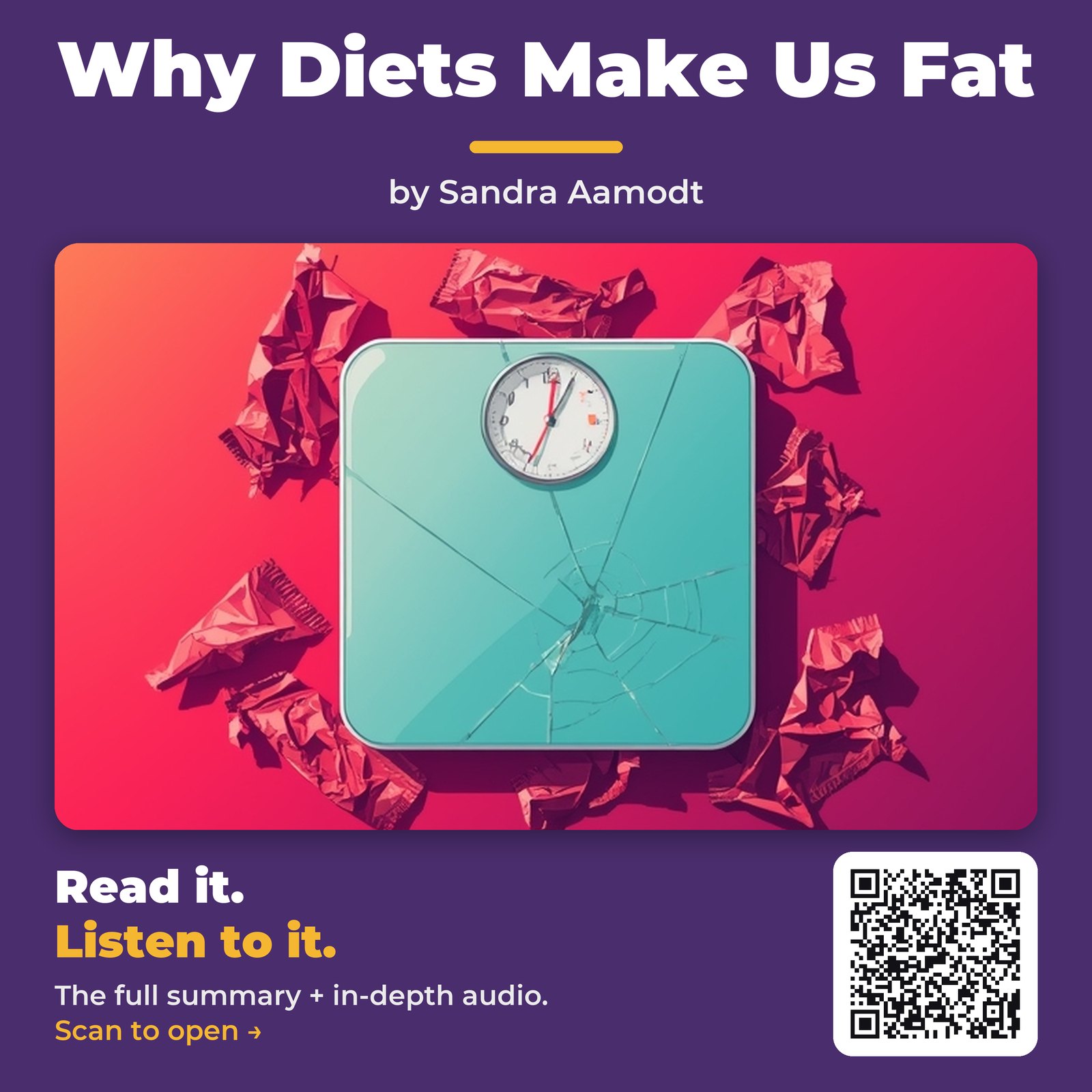 Why Diets Make Us Fat — by Sandra Aamodt