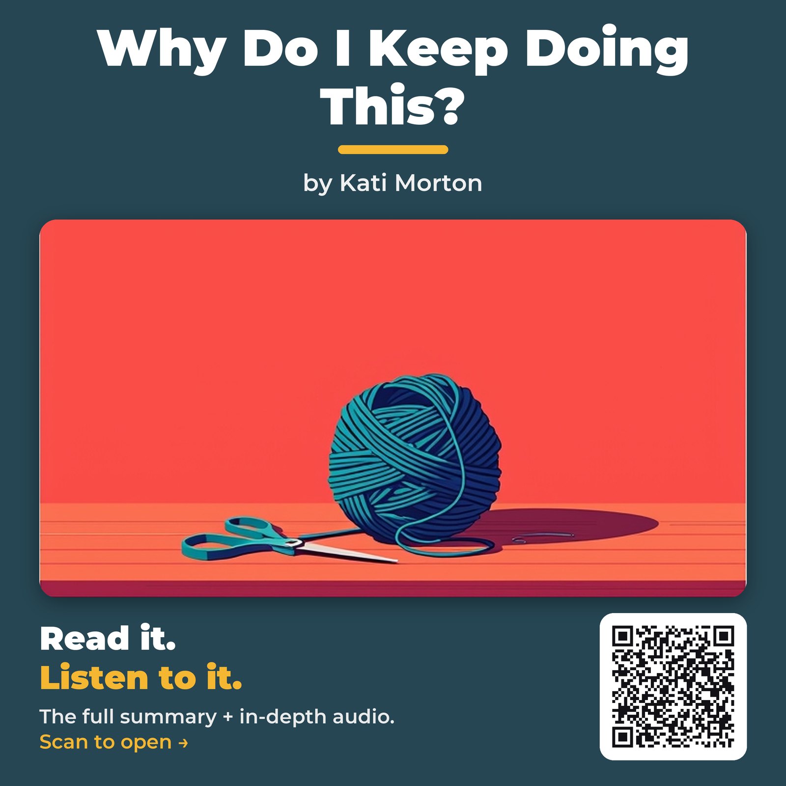 Why Do I Keep Doing This? — by Kati Morton