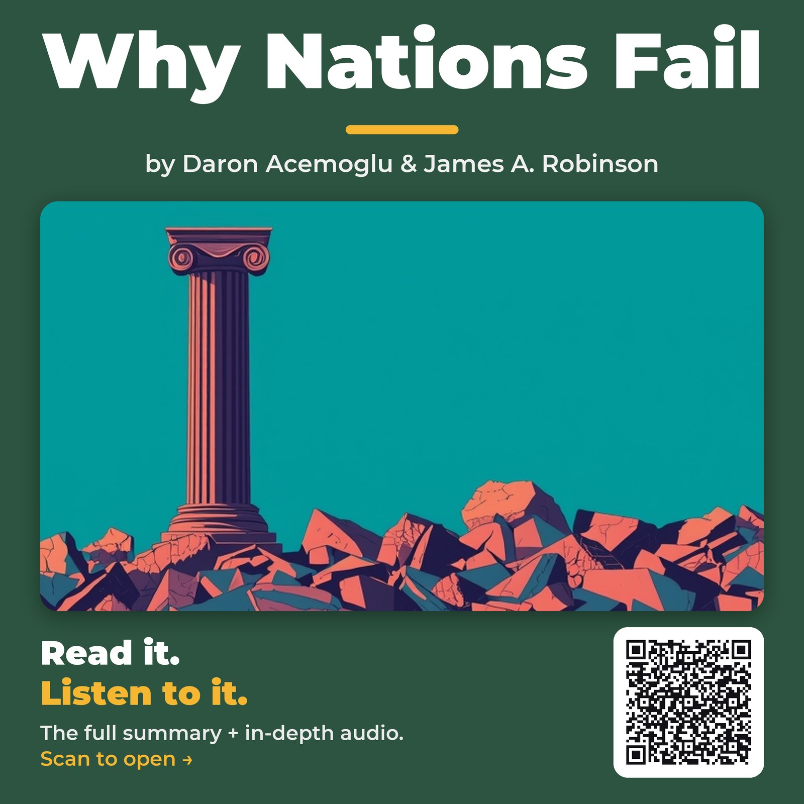 Why Nations Fail — by Daron Acemoglu & James A. Robinson