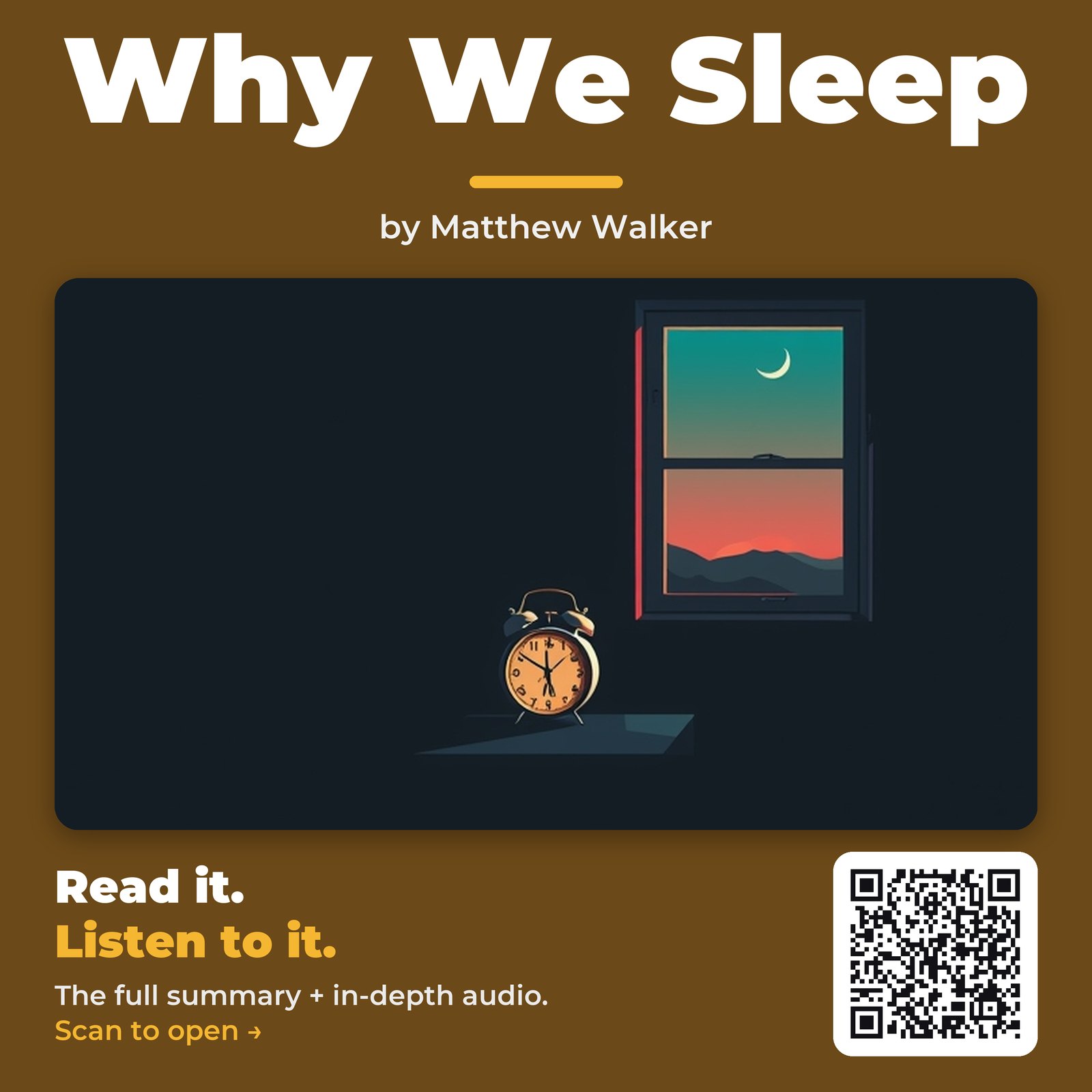 Why We Sleep — by Matthew Walker