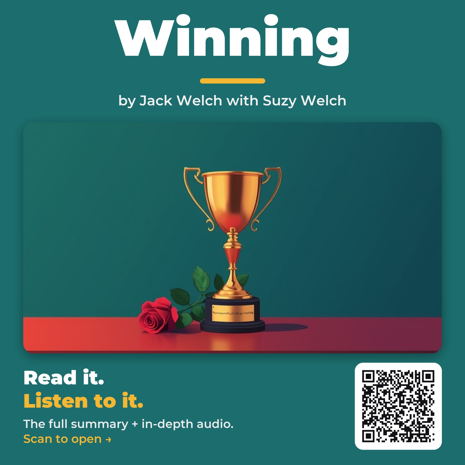 Winning — by Jack Welch with Suzy Welch