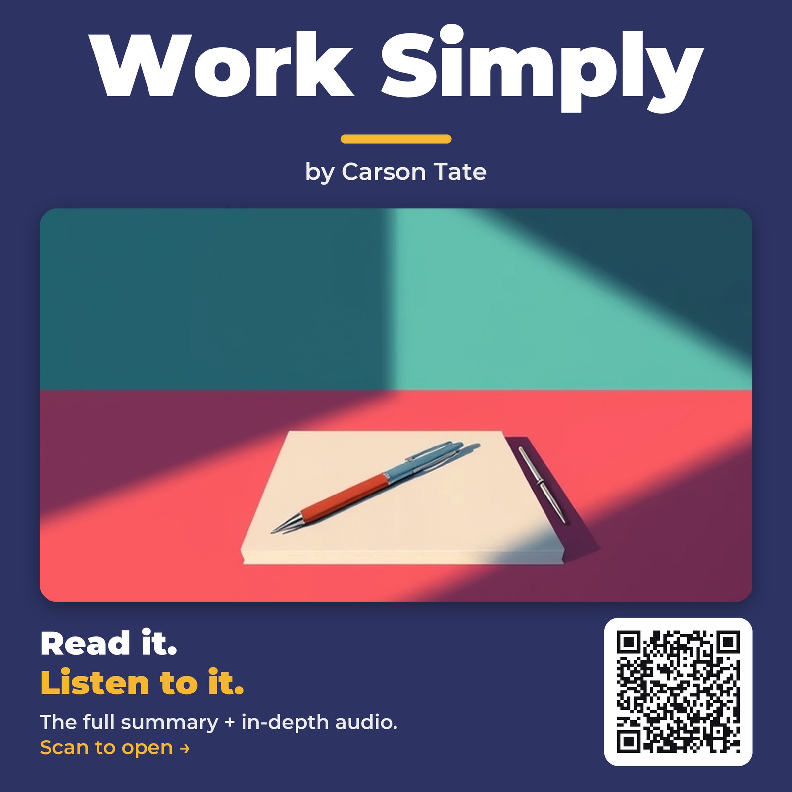 Work Simply — by Carson Tate