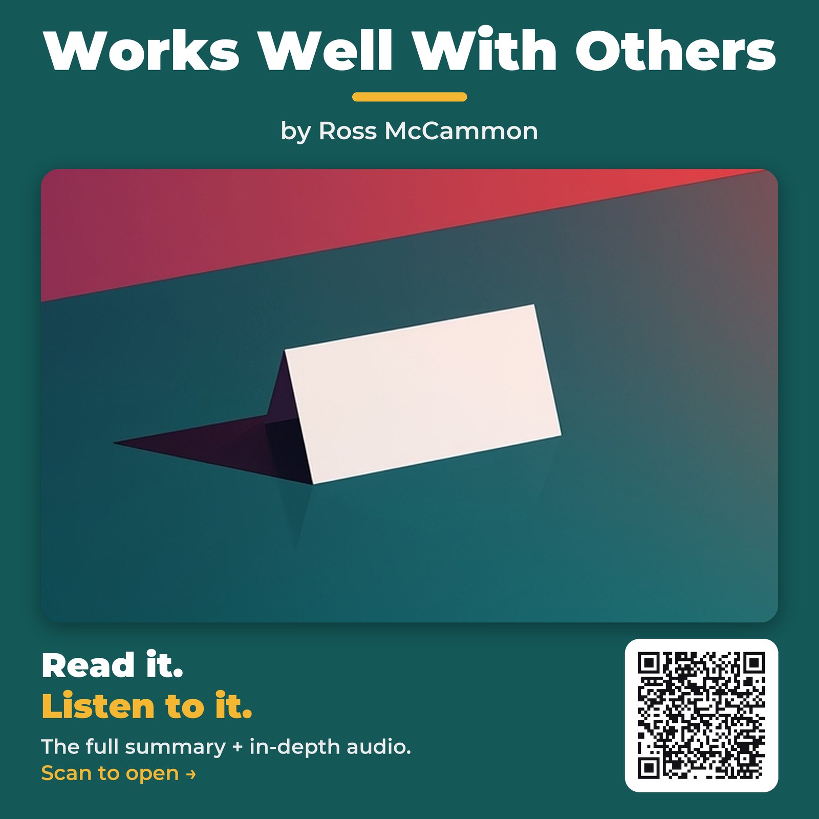 Works Well With Others — by Ross McCammon