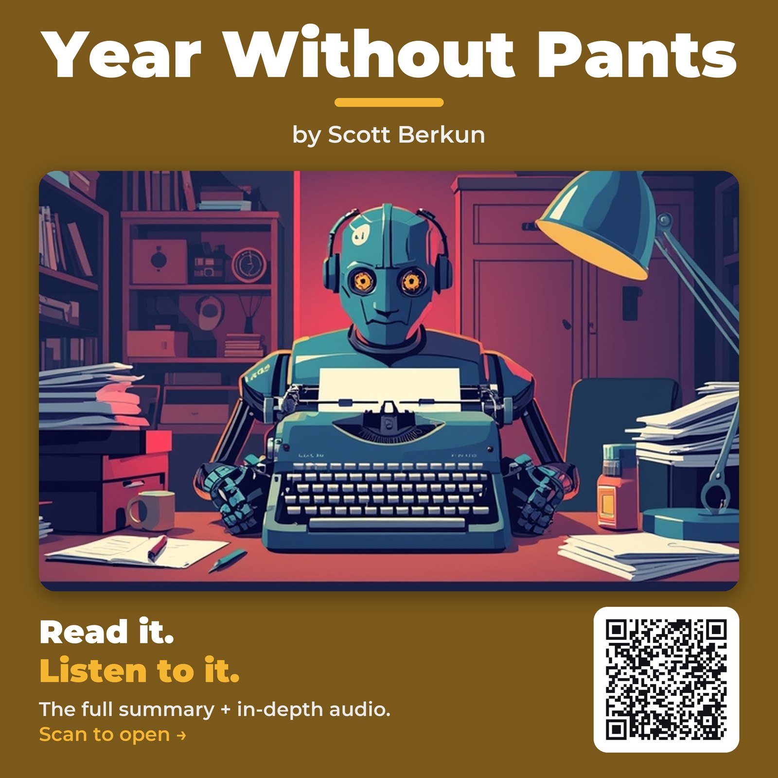 Year Without Pants — by Scott Berkun