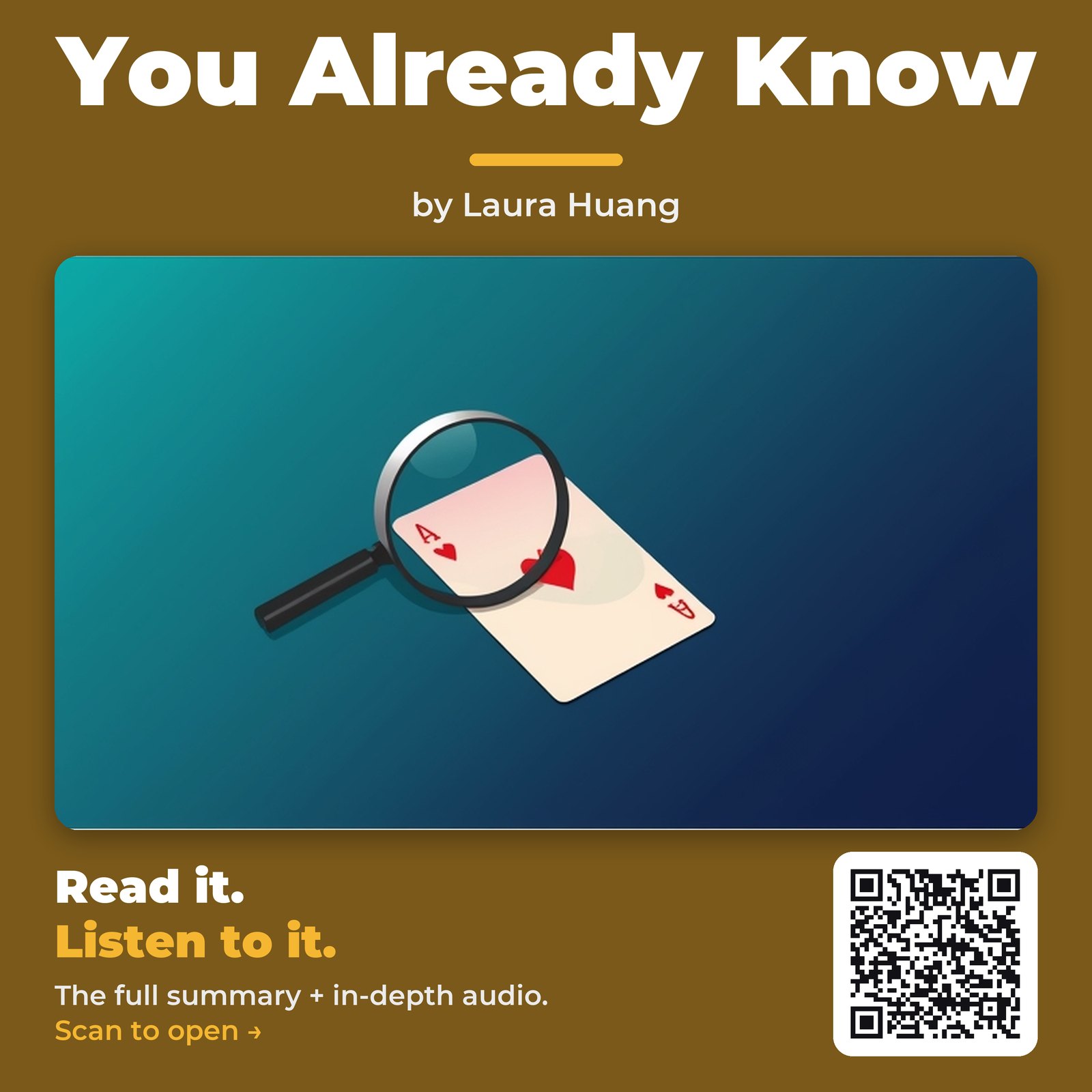 You Already Know — by Laura Huang