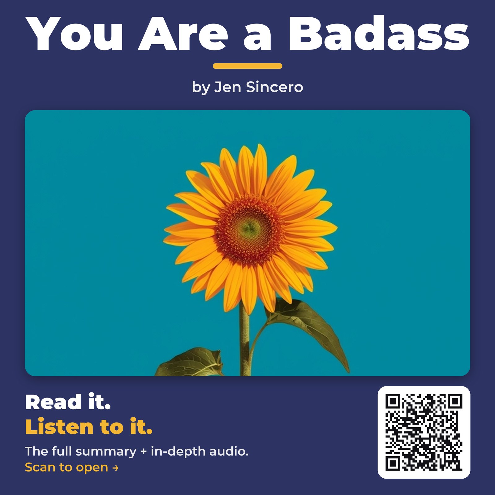 You Are a Badass — by Jen Sincero