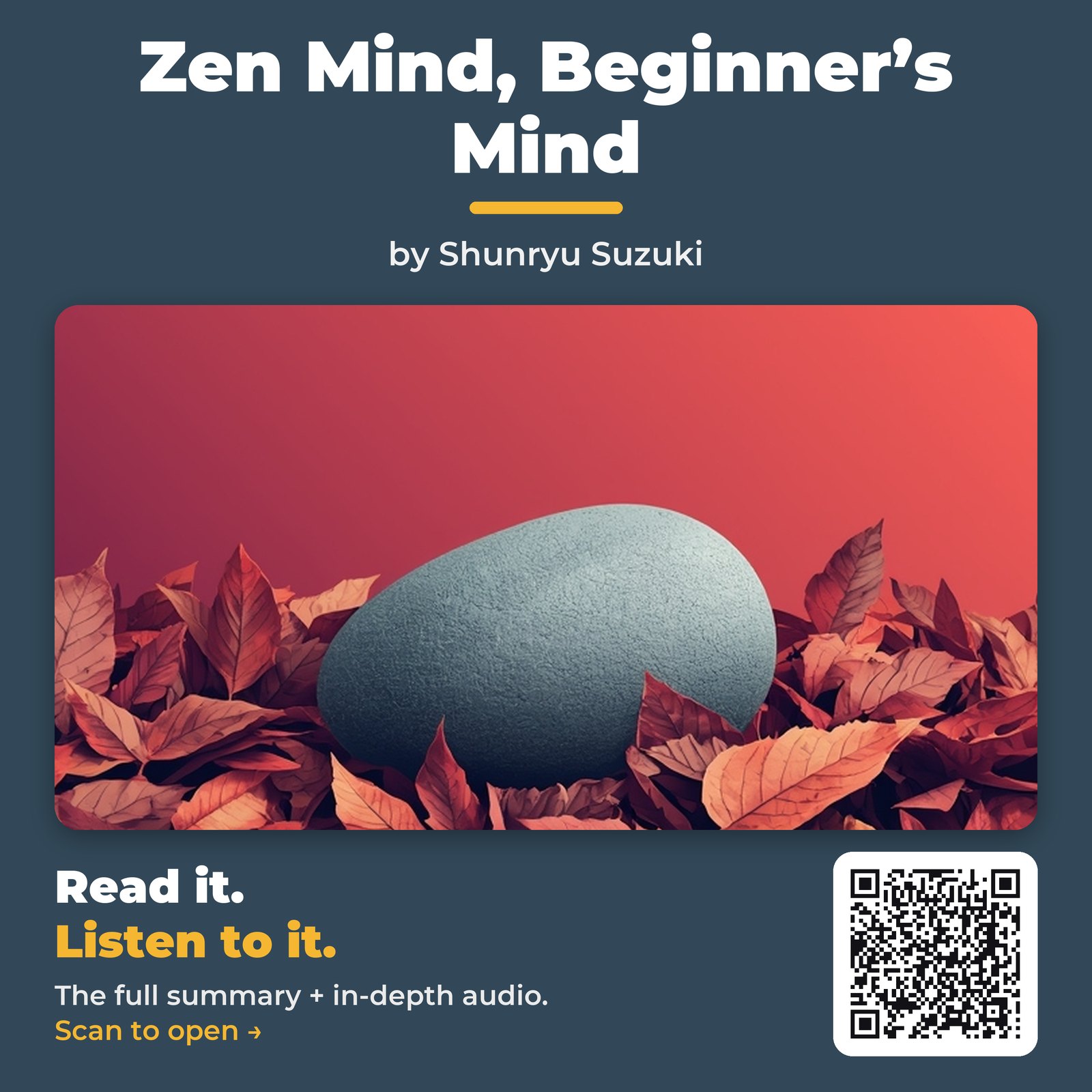 Zen Mind, Beginner’s Mind — by Shunryu Suzuki